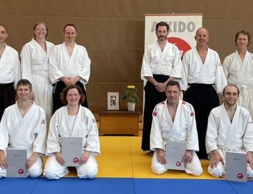 Sechs Aikidoka erreichen den nächsten Kyu